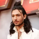 Ezra Miller arrives for the world premiere of The Flash. Photograph: Michael Tran/AFP/Getty Images