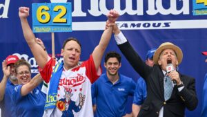 Joey Chestnut Wins 16th Nathan's Hot Dog Eating Contest